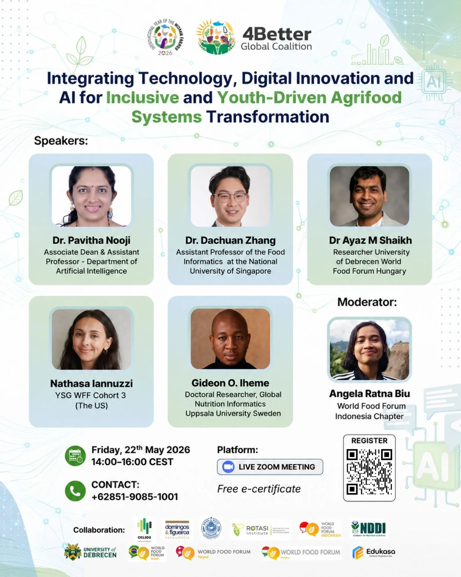 International Webinar: Integrating Technology, Digital Innovation and AI for Inclusive and Youth-Driven Agrifood Systems Transformation