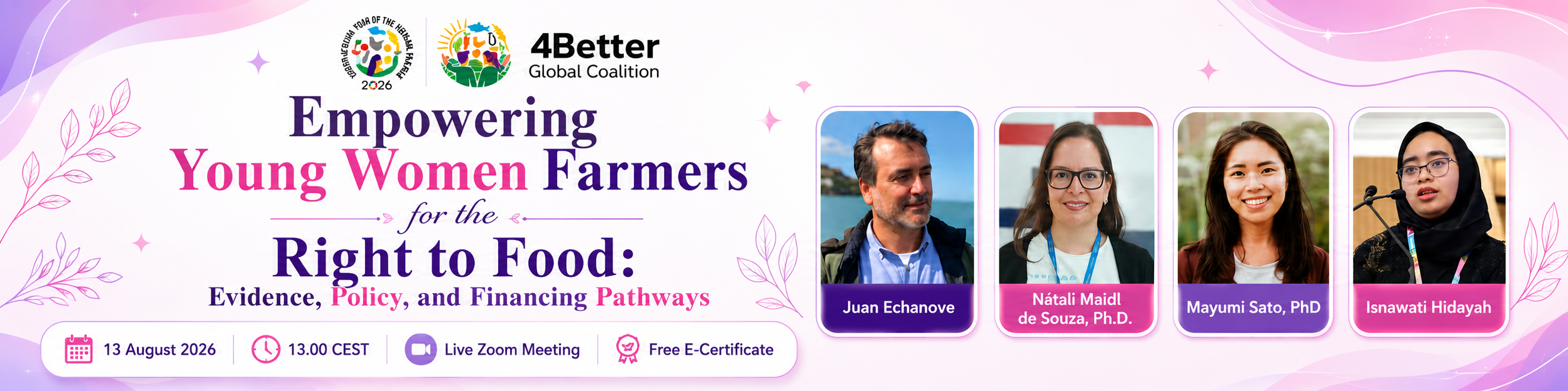 Registration International Webinar: Empowering Young Women Farmers for the Right to Food: Evidence, Policy, and Financing Pathways - edukasa.id