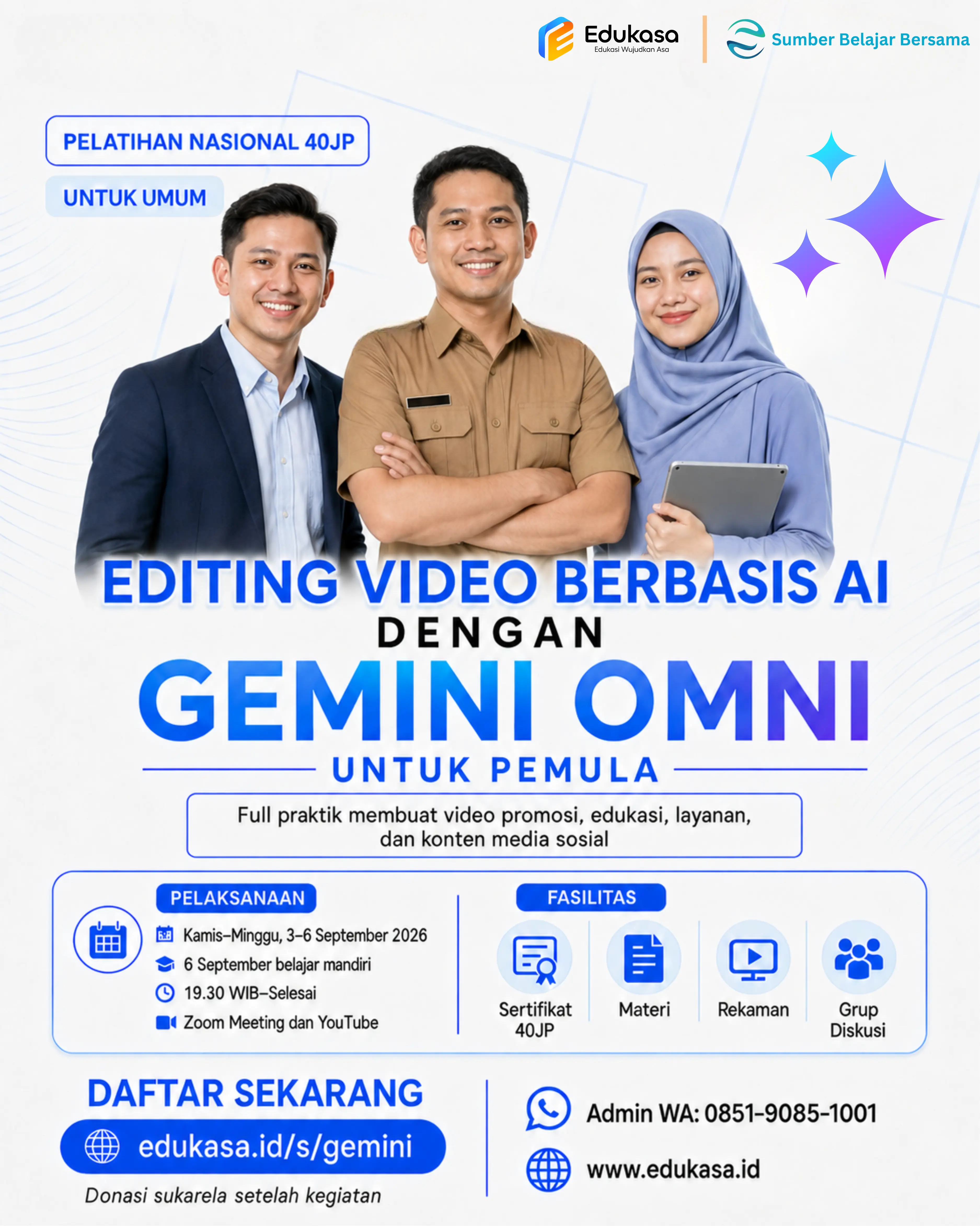 Pelatihan Nasional Editing Video Berbasis AI dengan Gemini Omni untuk Pemula